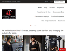 Tablet Screenshot of divascurves.com